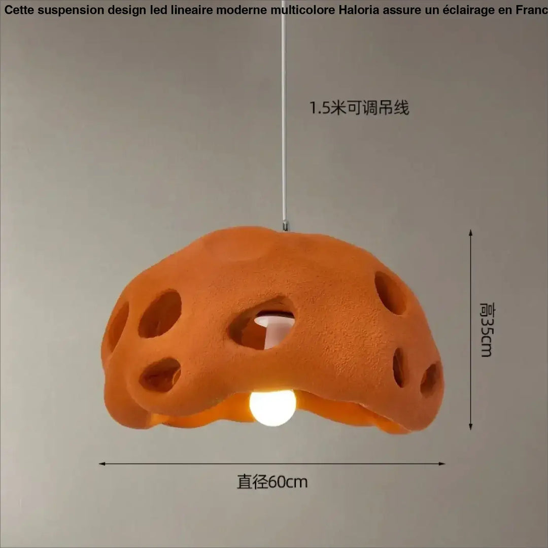 Suspension luminaire en résine design moderne