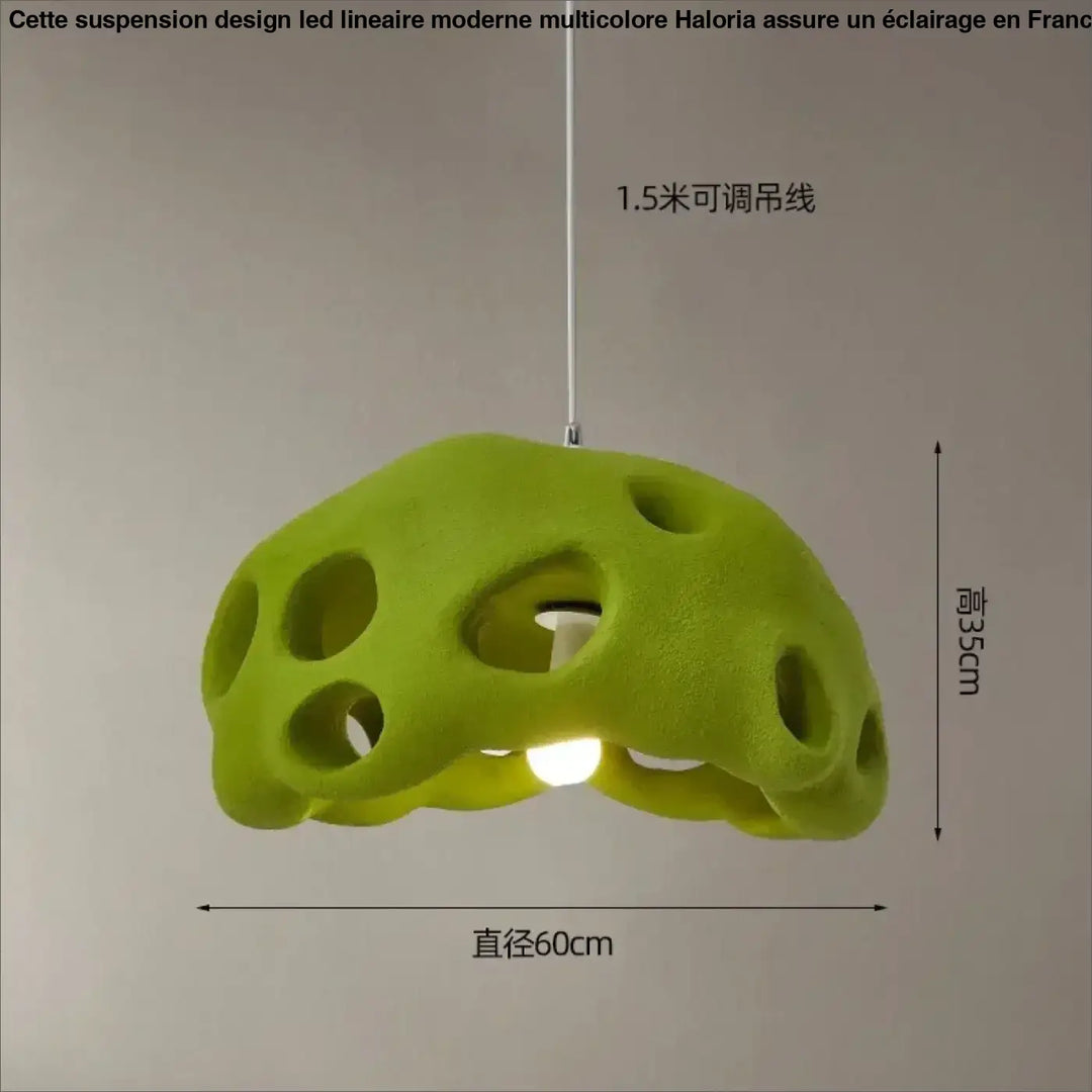 Suspension luminaire en résine design moderne