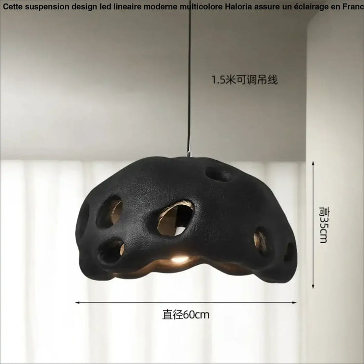 Suspension luminaire en résine design moderne