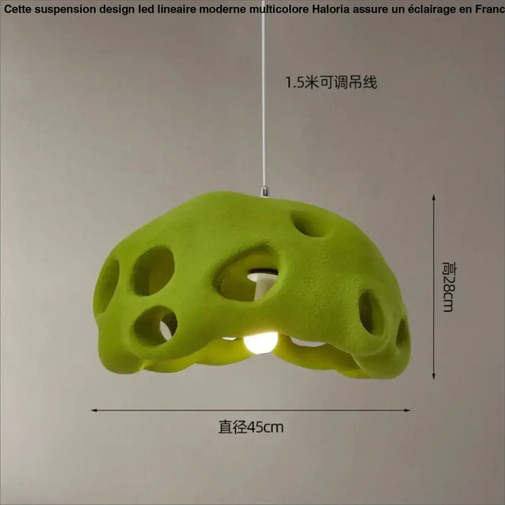Suspension luminaire en résine design moderne