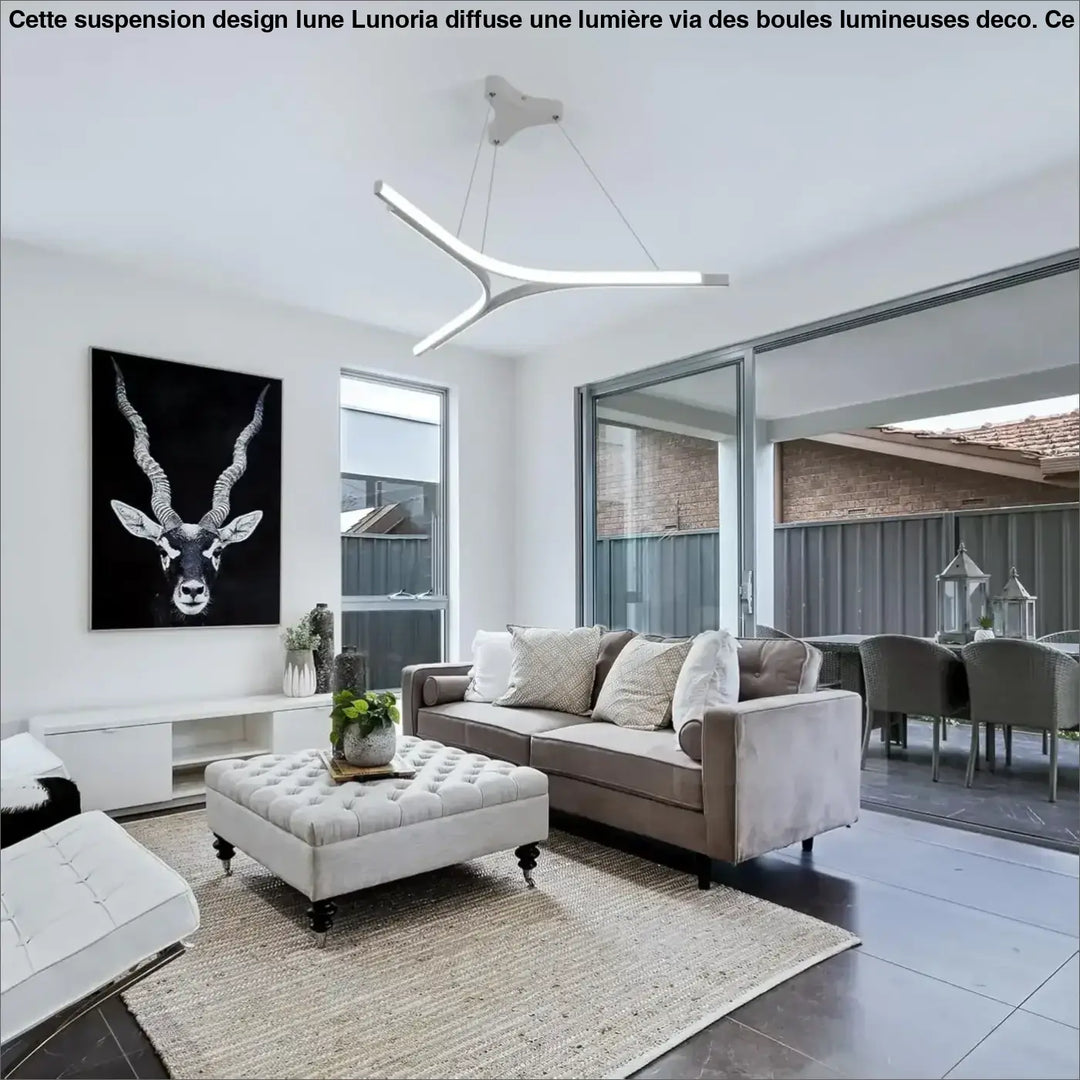 Suspension LED Moderne en Y Pour Salle à Manger ou Salon Blanc