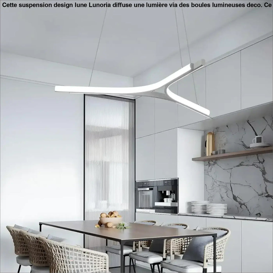Suspension LED Moderne en Y Pour Salle à Manger ou Salon Blanc