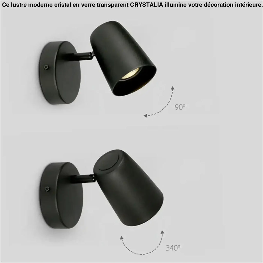 Applique Murale Design Orientable Cylindre Élégant