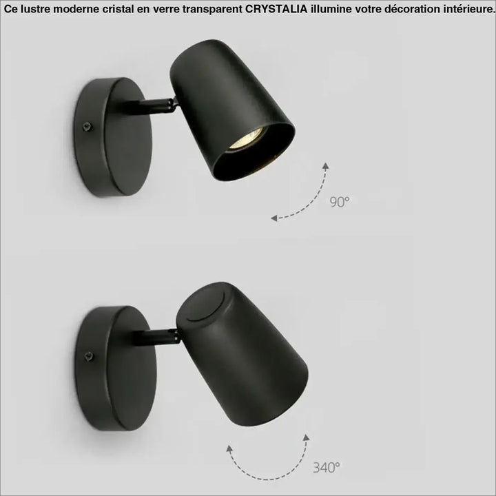 Applique Murale Design Orientable Cylindre Élégant