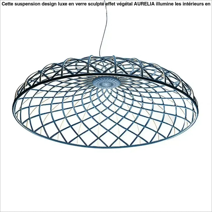 Suspension luminaire en dôme tressé au design naturel et bohème