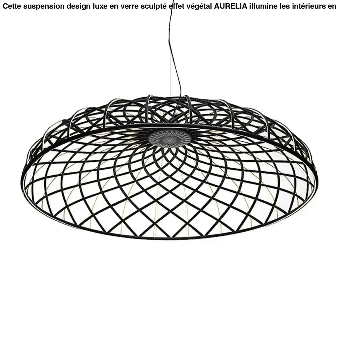 Suspension luminaire en dôme tressé au design naturel et bohème
