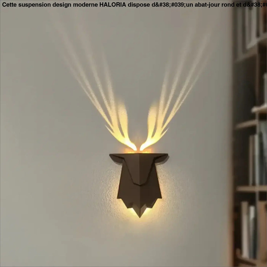 Applique Murale Décorative Tête De Cerf Avec Éclairage LED