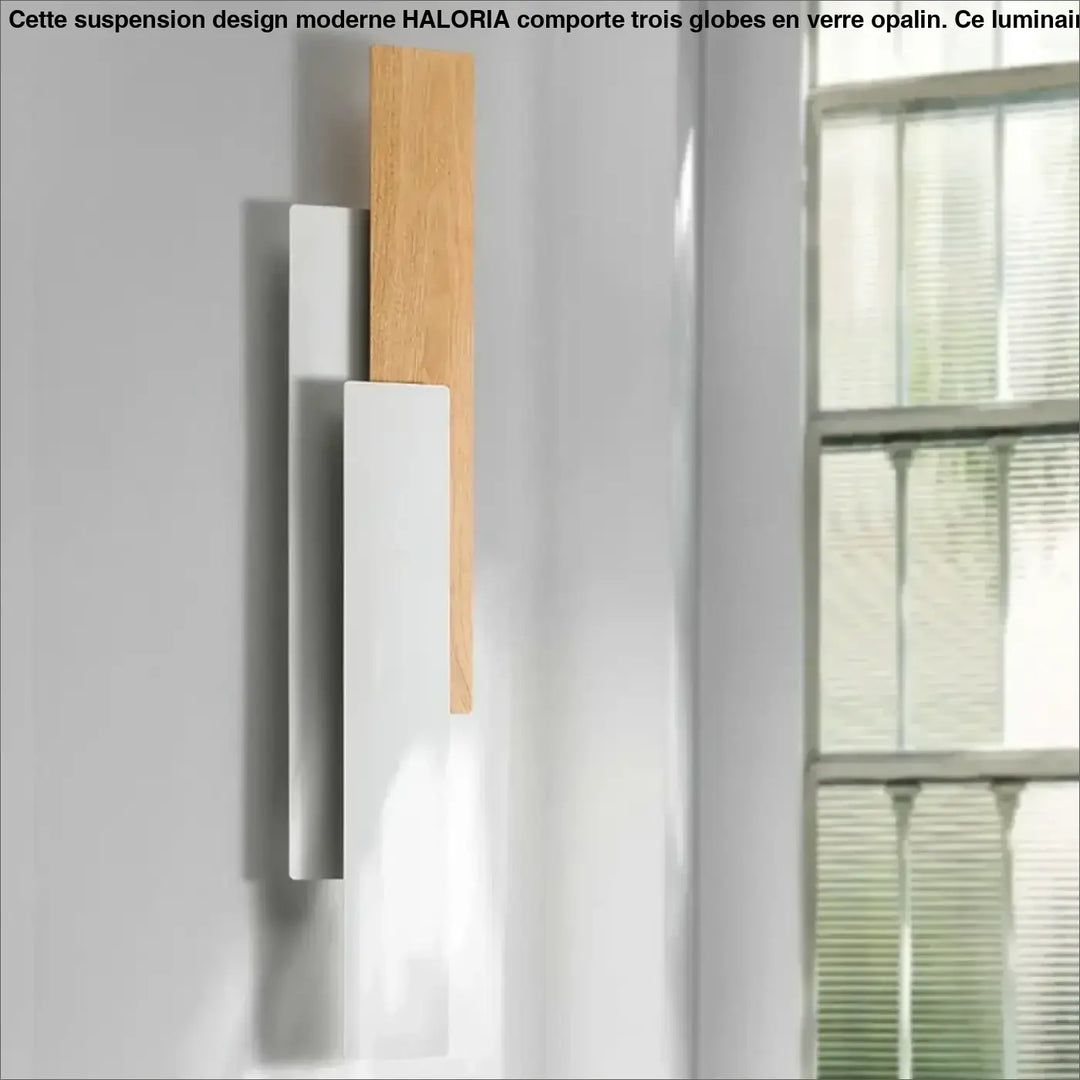 Applique Murale LED Bois Et Métal Style Minimaliste Élégant