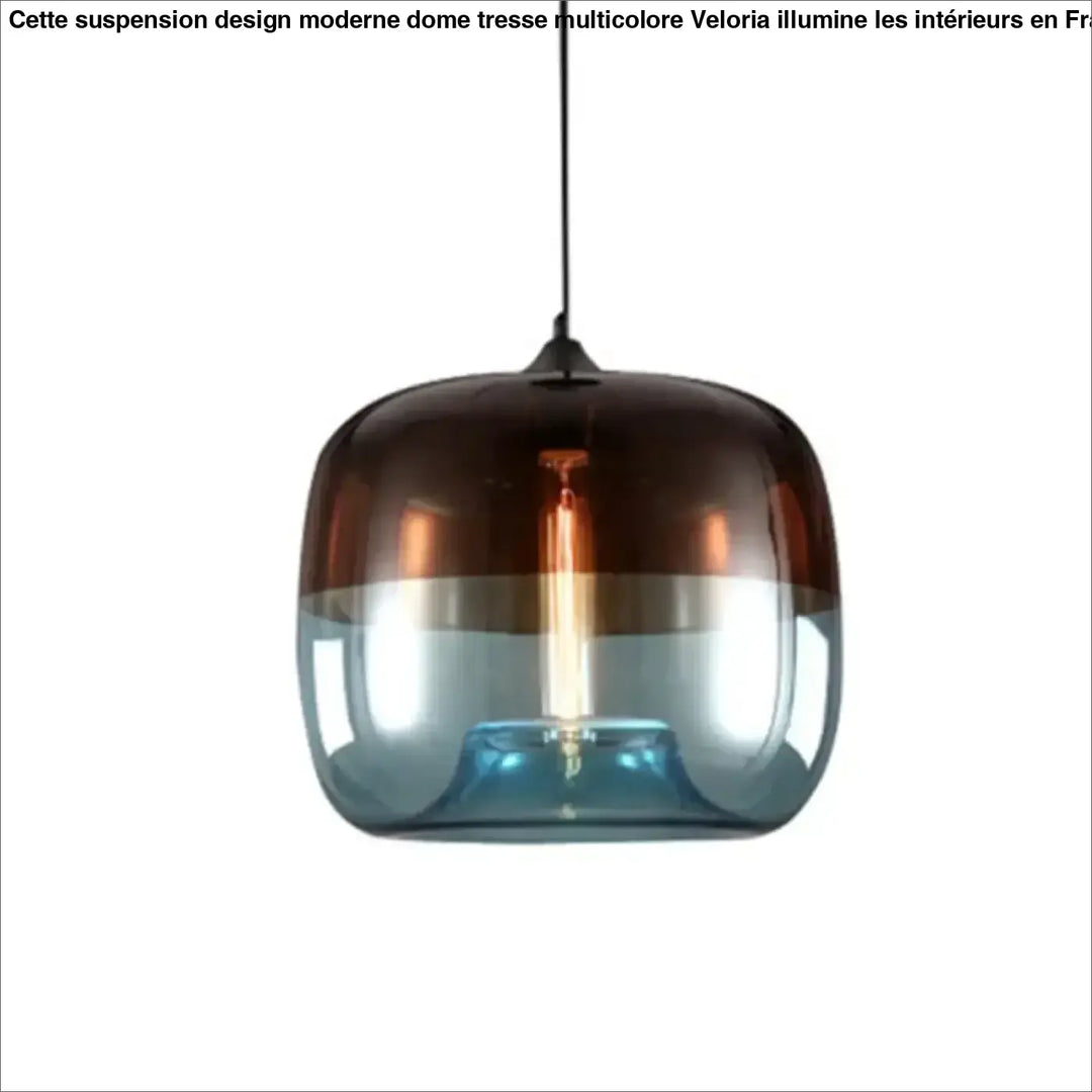 Suspension luminaire moderne en verre coloré design élégant