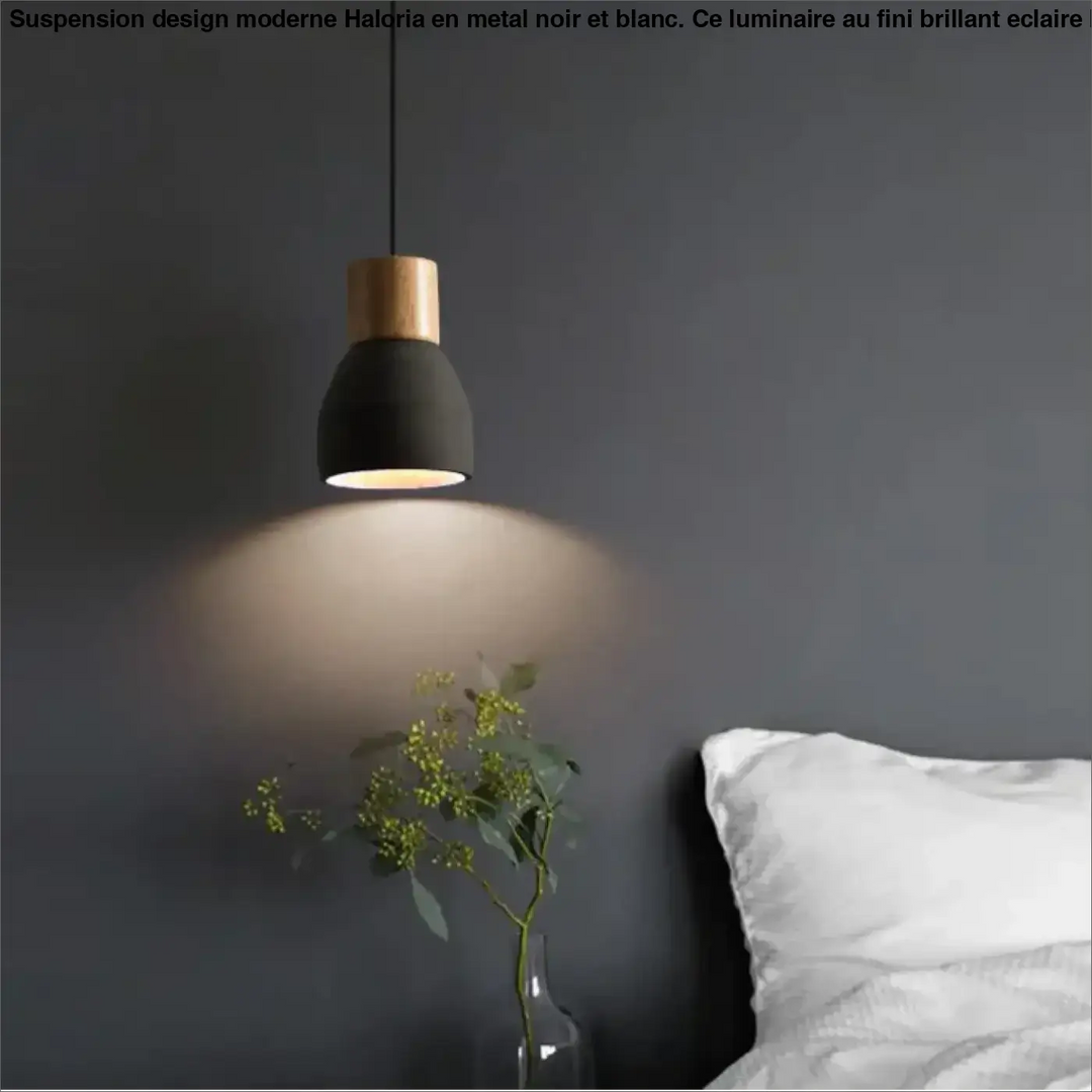 Suspension Design Scandinave En Bois Colorée Moderne
