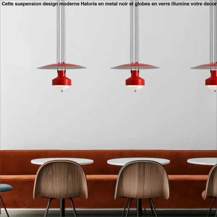 Suspension à diffuseur circulaire style contemporain