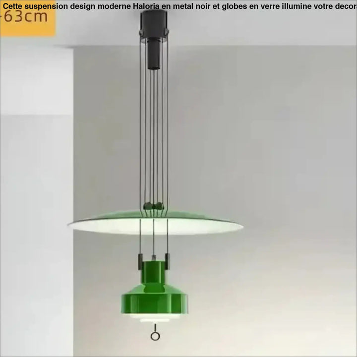Suspension à diffuseur circulaire style contemporain