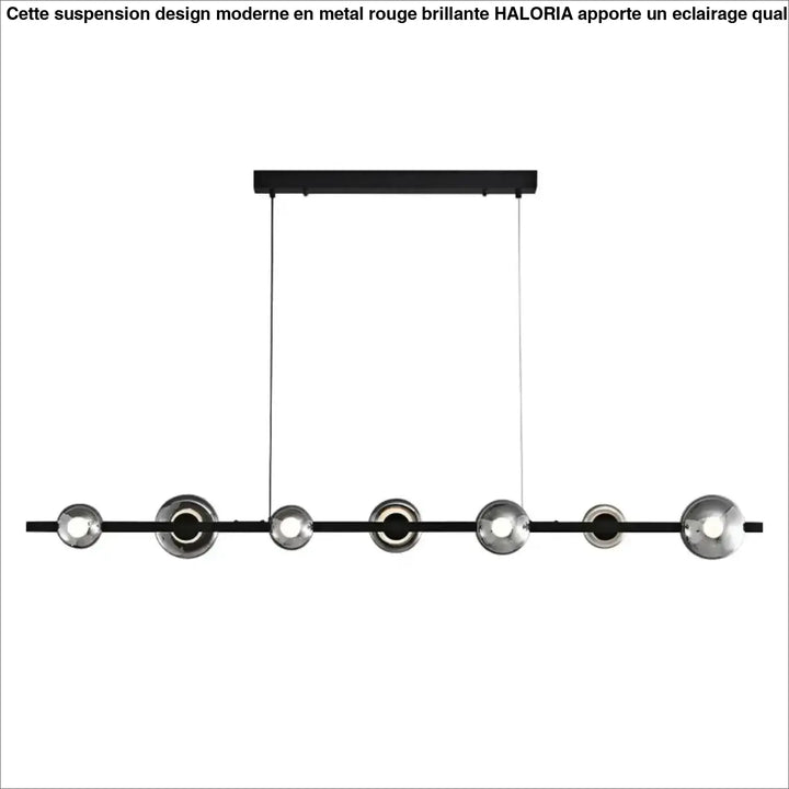 Suspension Linéaire Moderne Noir et Or Éclairage Contemporain
