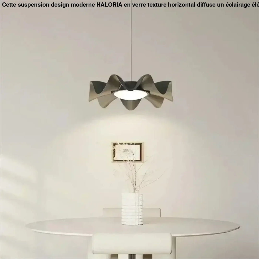 Suspension luminaire led matériau acrylique et fer élégance