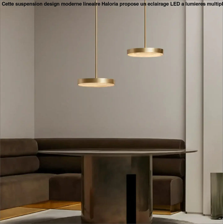 Suspension luminaire en métal avec lampe en marbre design