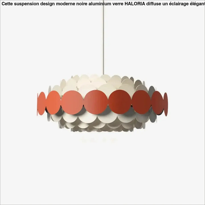 Suspension design moderne à disques métalliques élégants