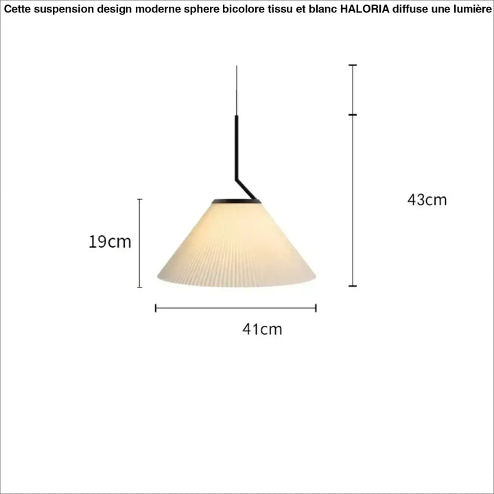 Suspension luminaire blanche au style nordique épurée