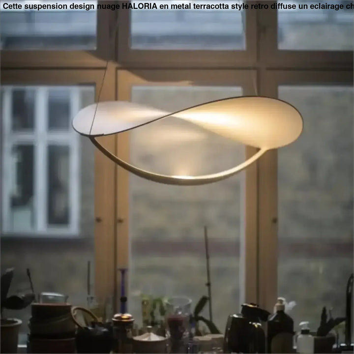 Suspension Atypique En Courbe Flottante Style Moderne

