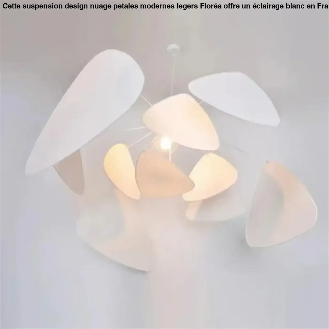 Suspension Design Nuage Pétales Modernes Légers Blancs

