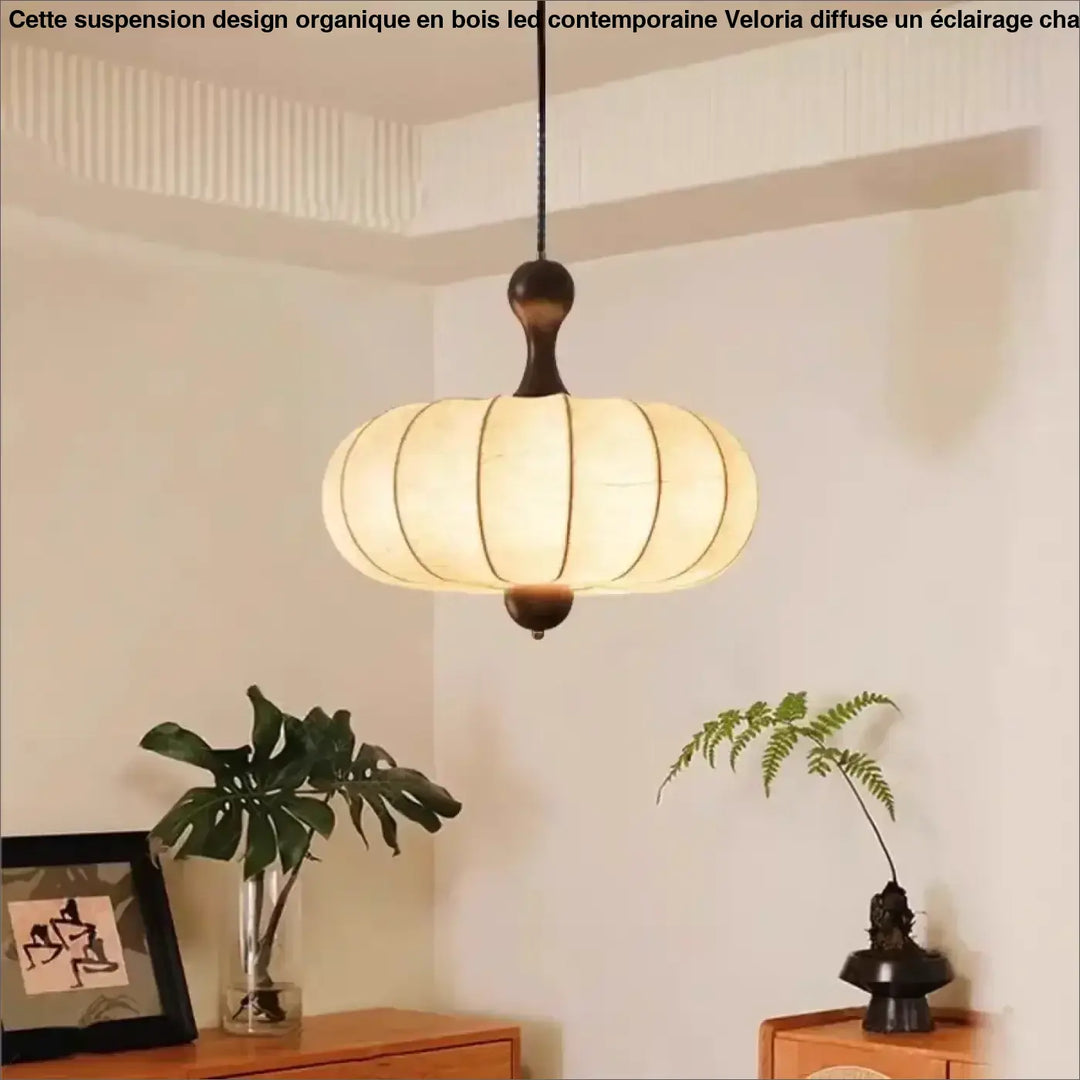 Suspension luminaire en papier blanc inspirée du style japonais