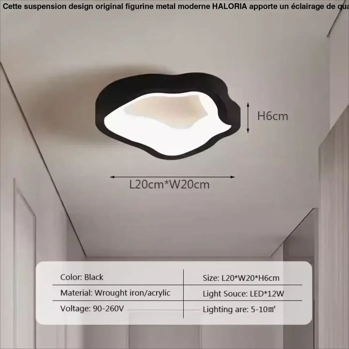 Plafonnier led style minimaliste pour entrée et couloir chic
