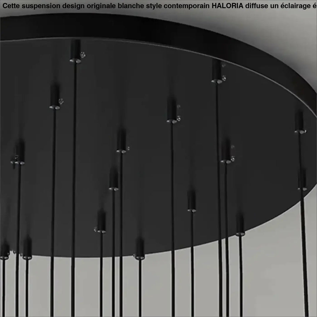 Suspension Design Moderne Cylindres Noirs Multiples Élégante