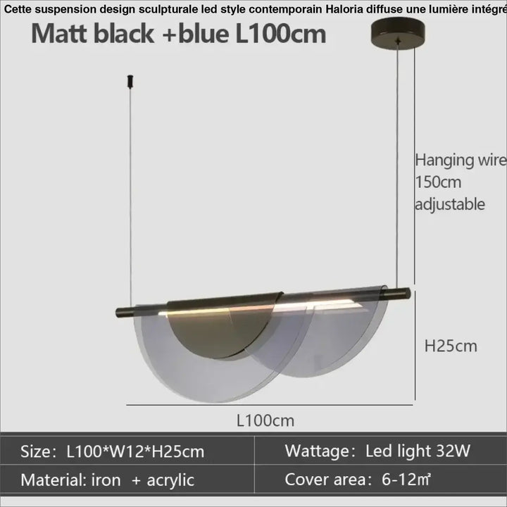 Suspension verre style élégant design chic intérieur