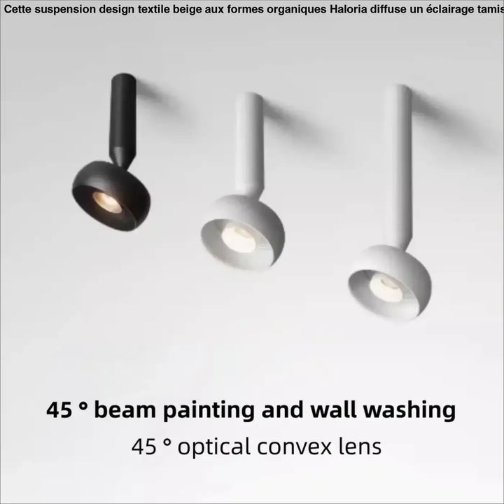 Suspension spot led ajustable pour éclairage architectural
