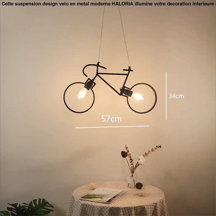 Suspension Design Vélo Métal Moderne Avec Douilles Lumineuses

