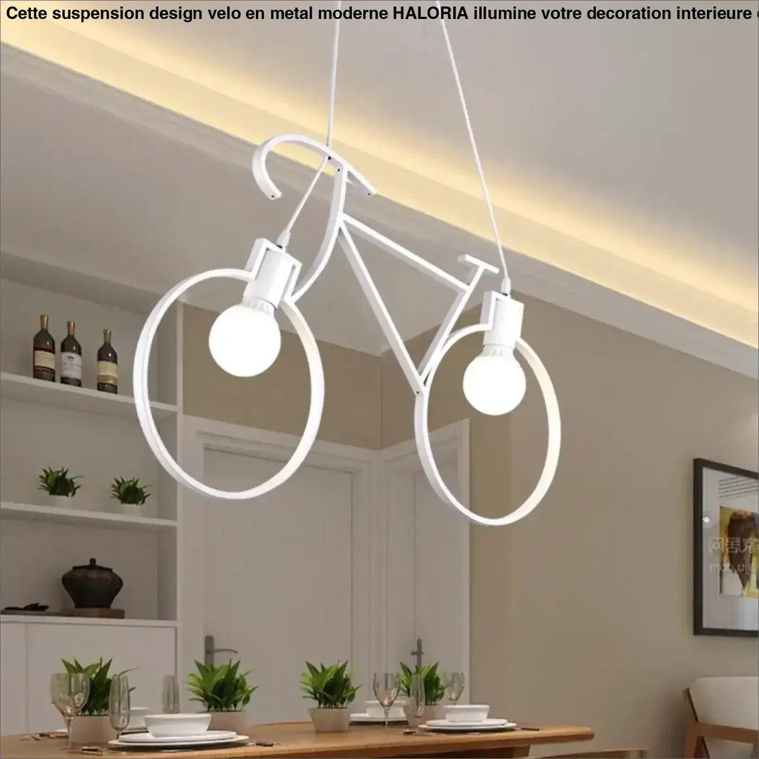 Suspension Design Vélo Métal Moderne Avec Douilles Lumineuses

