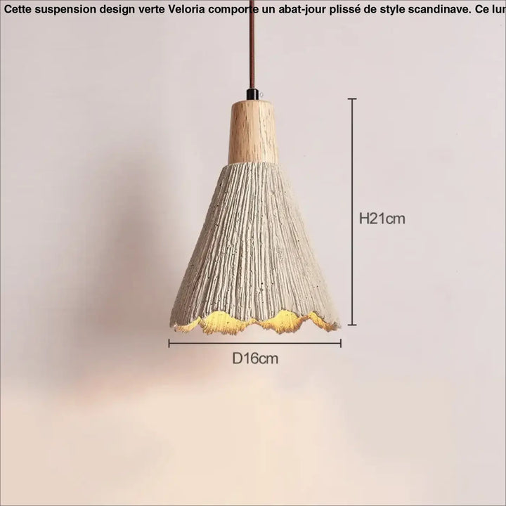 Suspension minimaliste métal et polymère design élégant