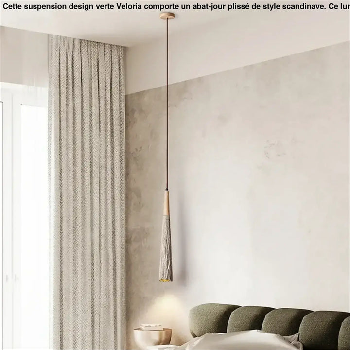 Suspension minimaliste métal et polymère design élégant