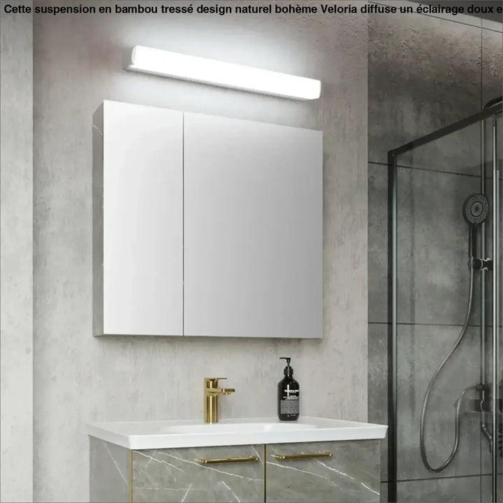 Applique murale design minimaliste à lumière blanche moderne