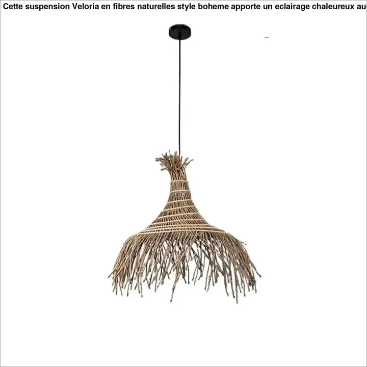 Suspension en fibres naturelles style bohème chic pour cuisine ou salo…

