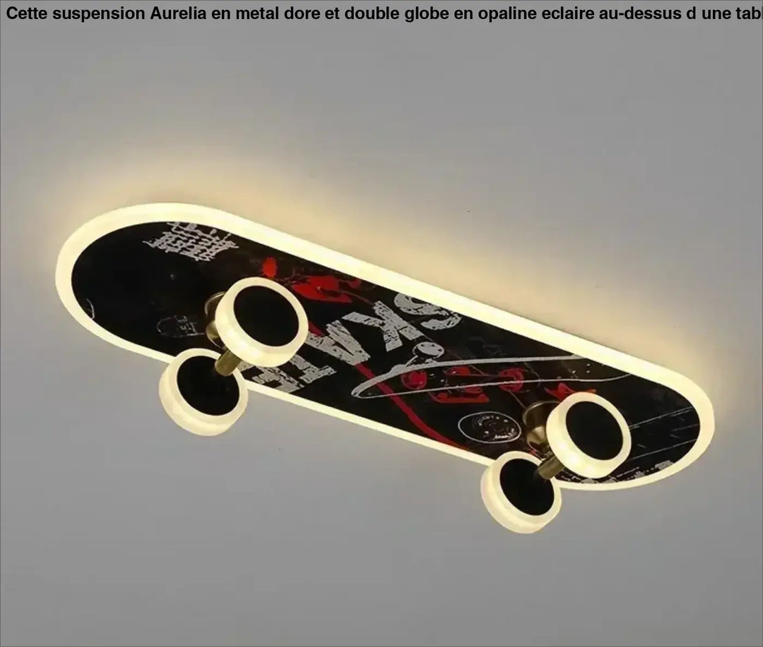 Creative Skateboard Ceiling Lights Nordic New Designer Children’s Room Lamps Modern Boy Girl Living Room Cartoon Decor
