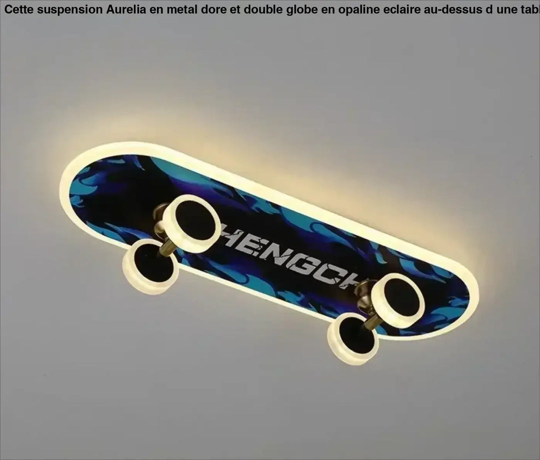 Creative Skateboard Ceiling Lights Nordic New Designer Children’s Room Lamps Modern Boy Girl Living Room Cartoon Decor