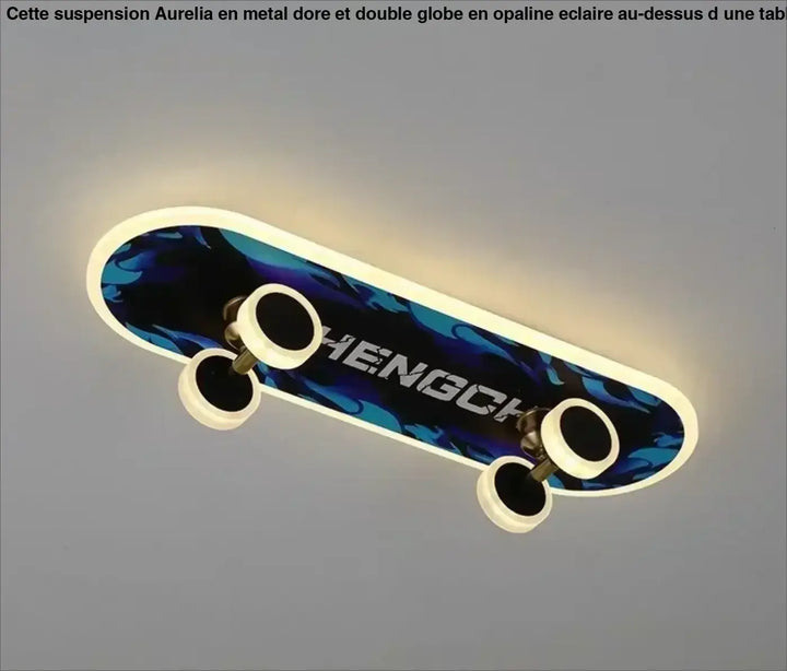 Creative Skateboard Ceiling Lights Nordic New Designer Children’s Room Lamps Modern Boy Girl Living Room Cartoon Decor