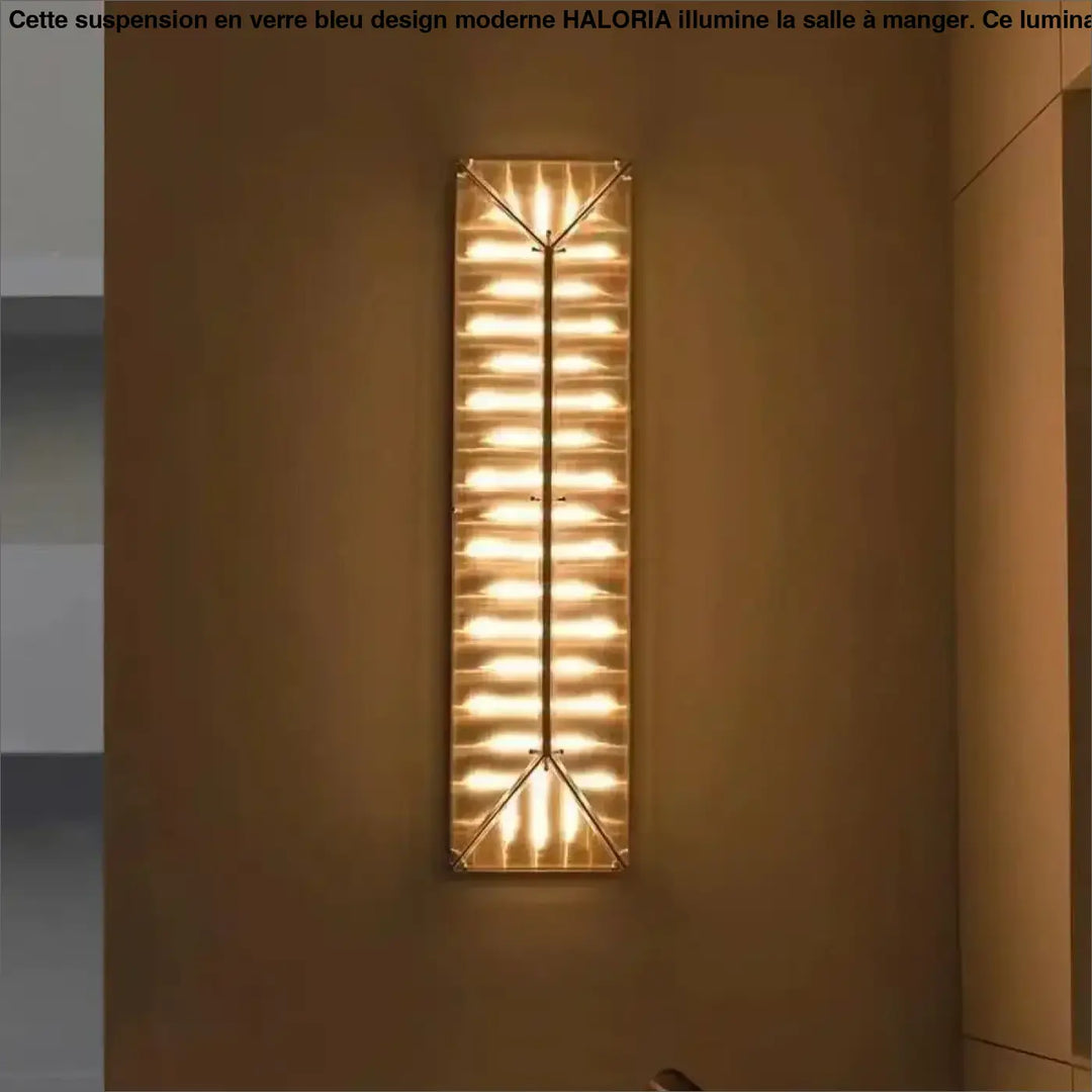 Applique murale longiligne en métal doré et led style chic