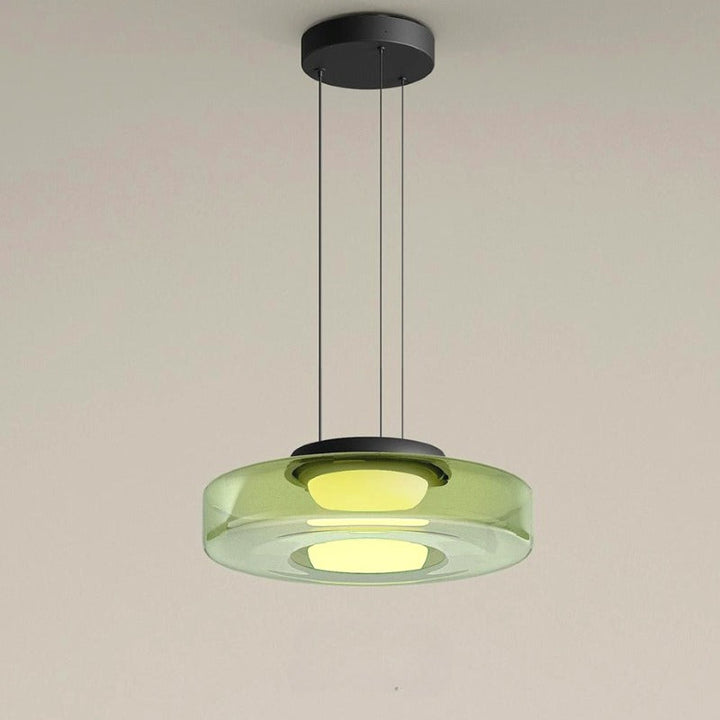 Suspension en Verre et Métal à Structure Multiniveaux Design Moderne
