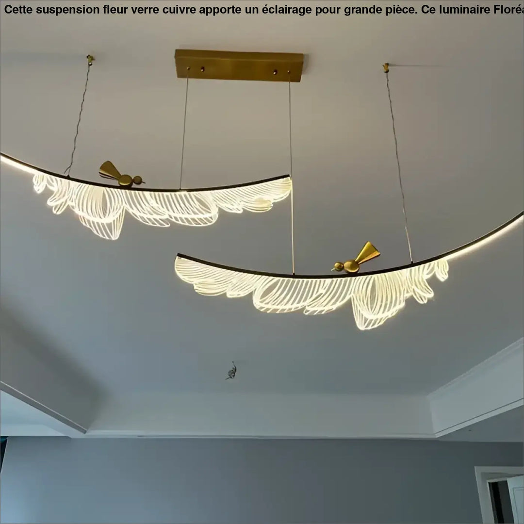 Suspension décorative plume moderne haut de gamme