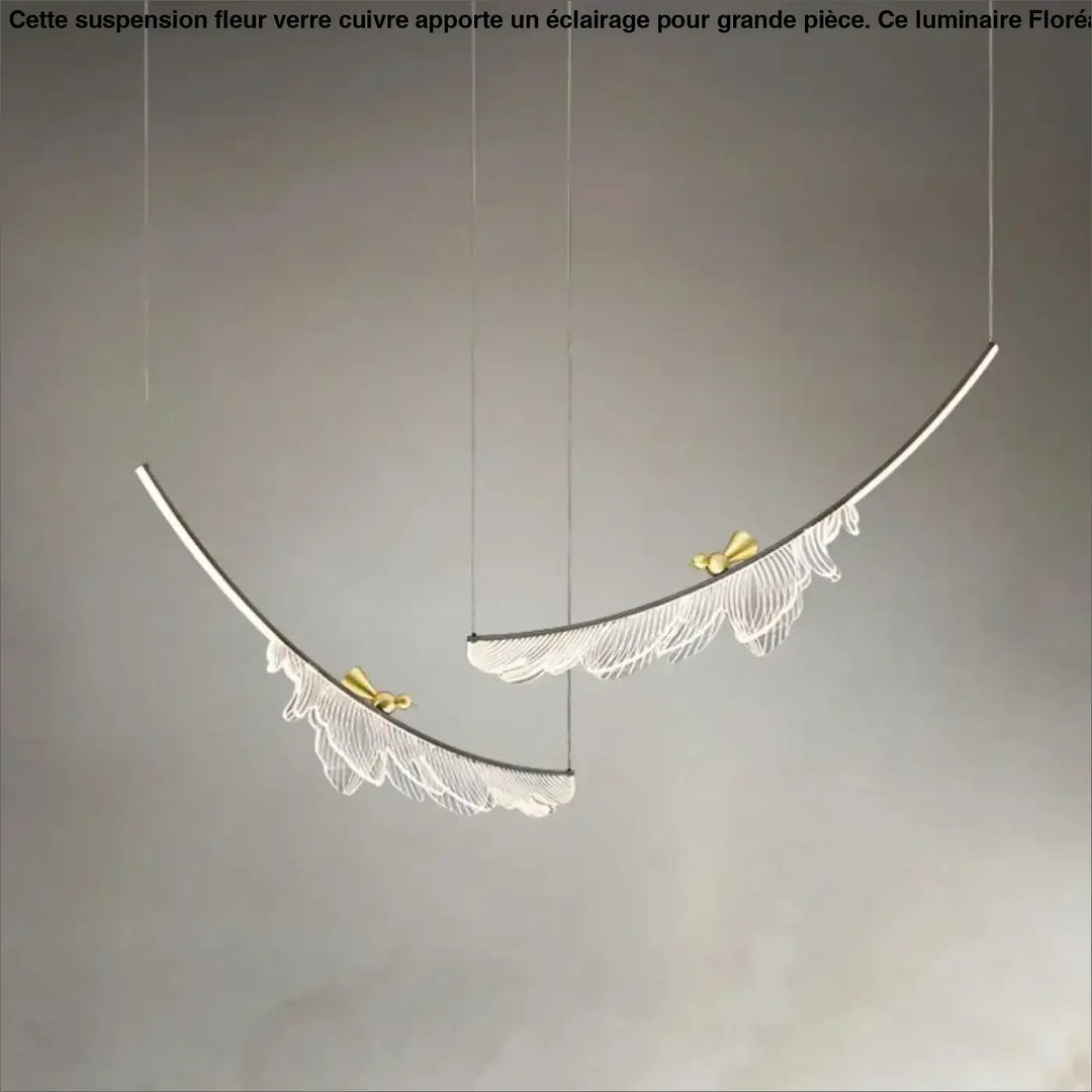 Suspension décorative plume moderne haut de gamme