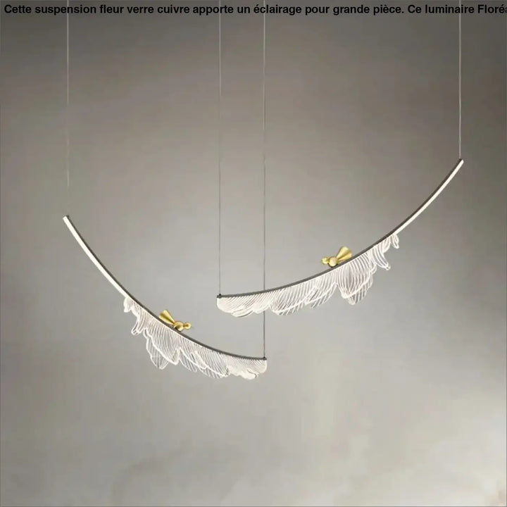 Suspension décorative plume moderne haut de gamme