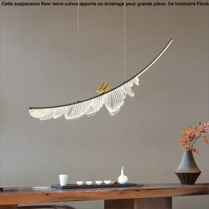 Suspension décorative plume moderne haut de gamme
