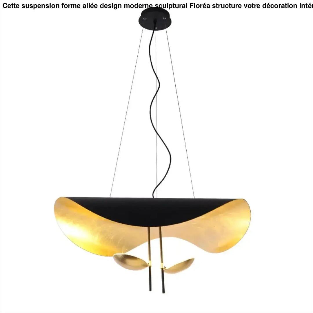 Suspension Forme Ailée Design Moderne Sculptural