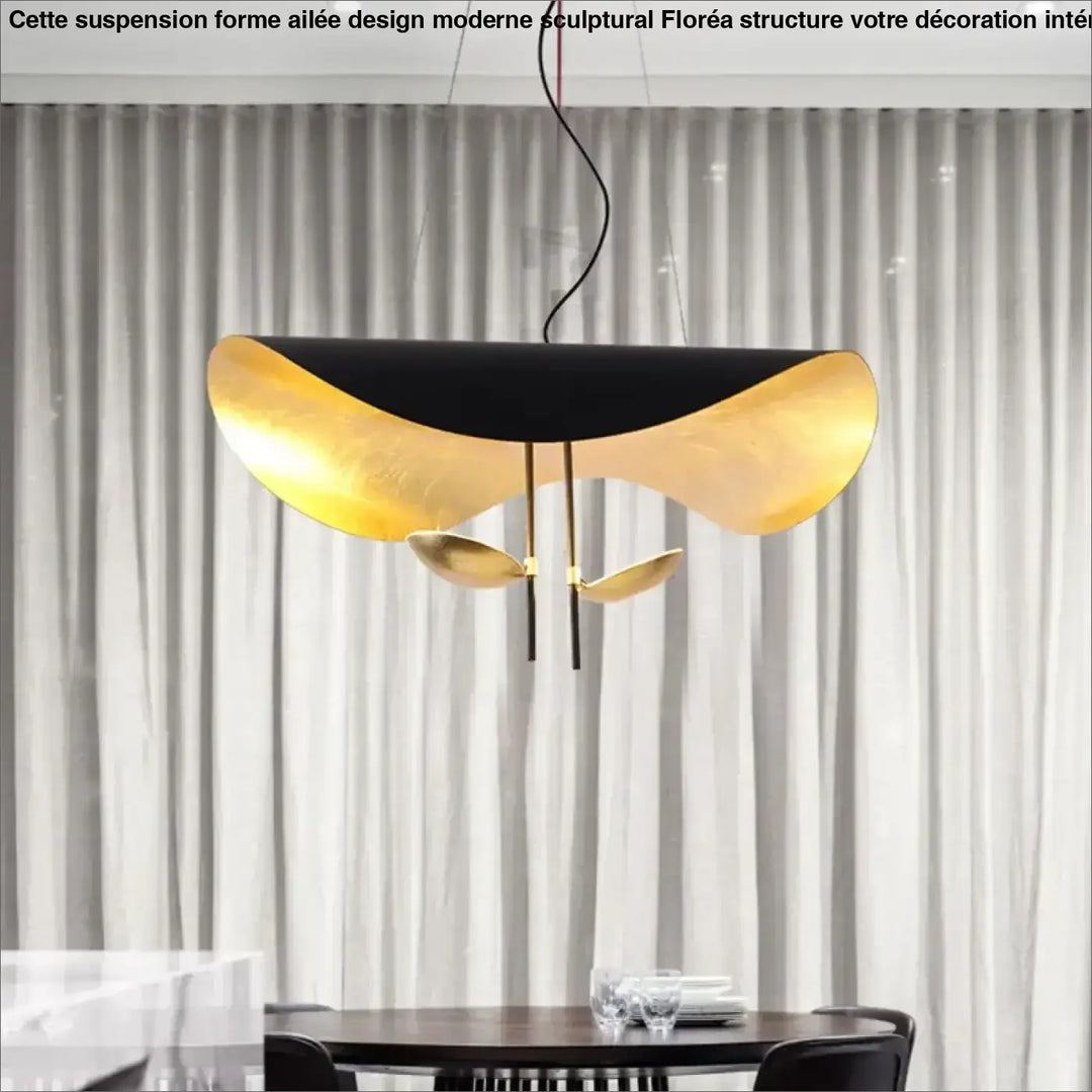 Suspension Forme Ailée Design Moderne Sculptural