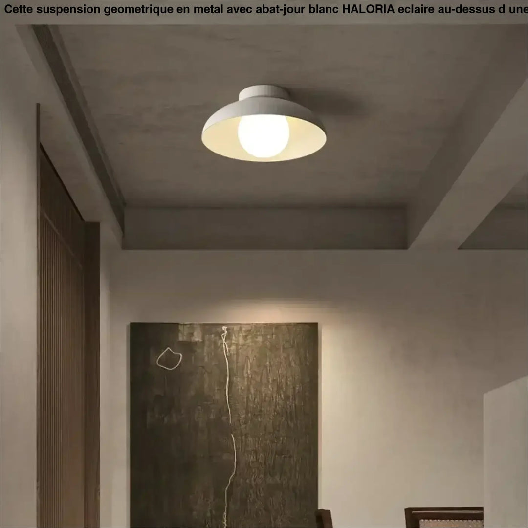 Plafonnier Contemporain Avec Abat-Jour Évasé Rond

