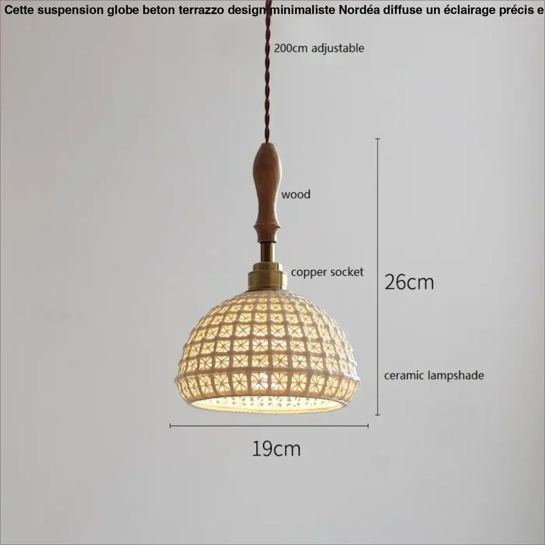 Suspension Luminaire à l’Effet Céramique pour Éclairer une Cuisine