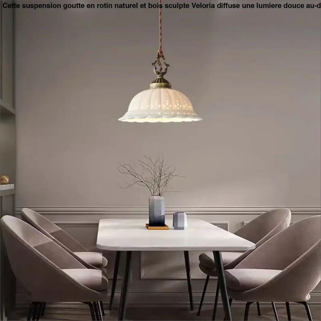 Vintage White Ceramic Pendant Light Old Copper Dining Room Bar Bedroom Lamp E27 Bulb Dropshipping Wire Adjustable Room