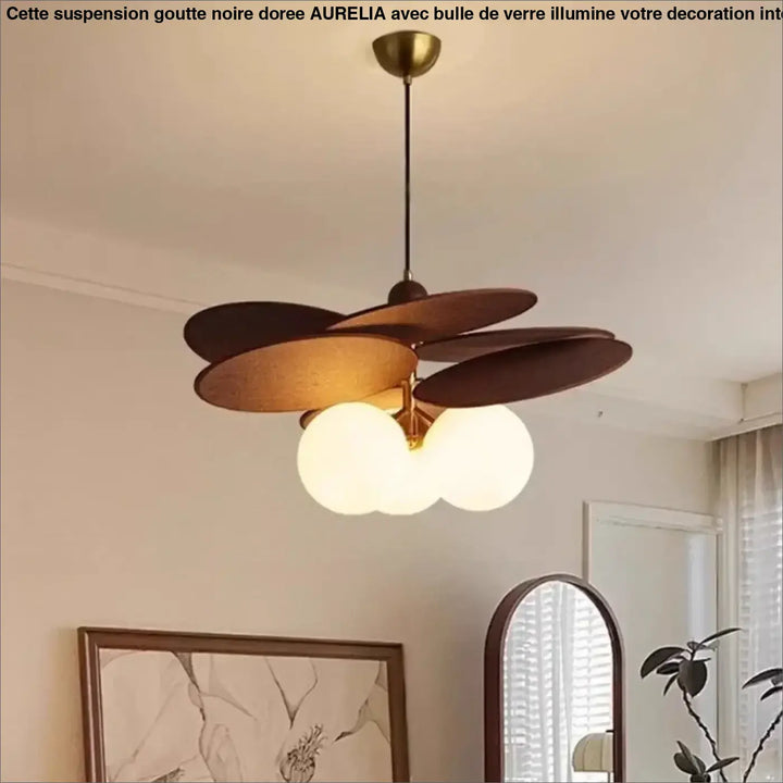 Suspension Luminaire Moderne Bois Et Métal Style Naturel
