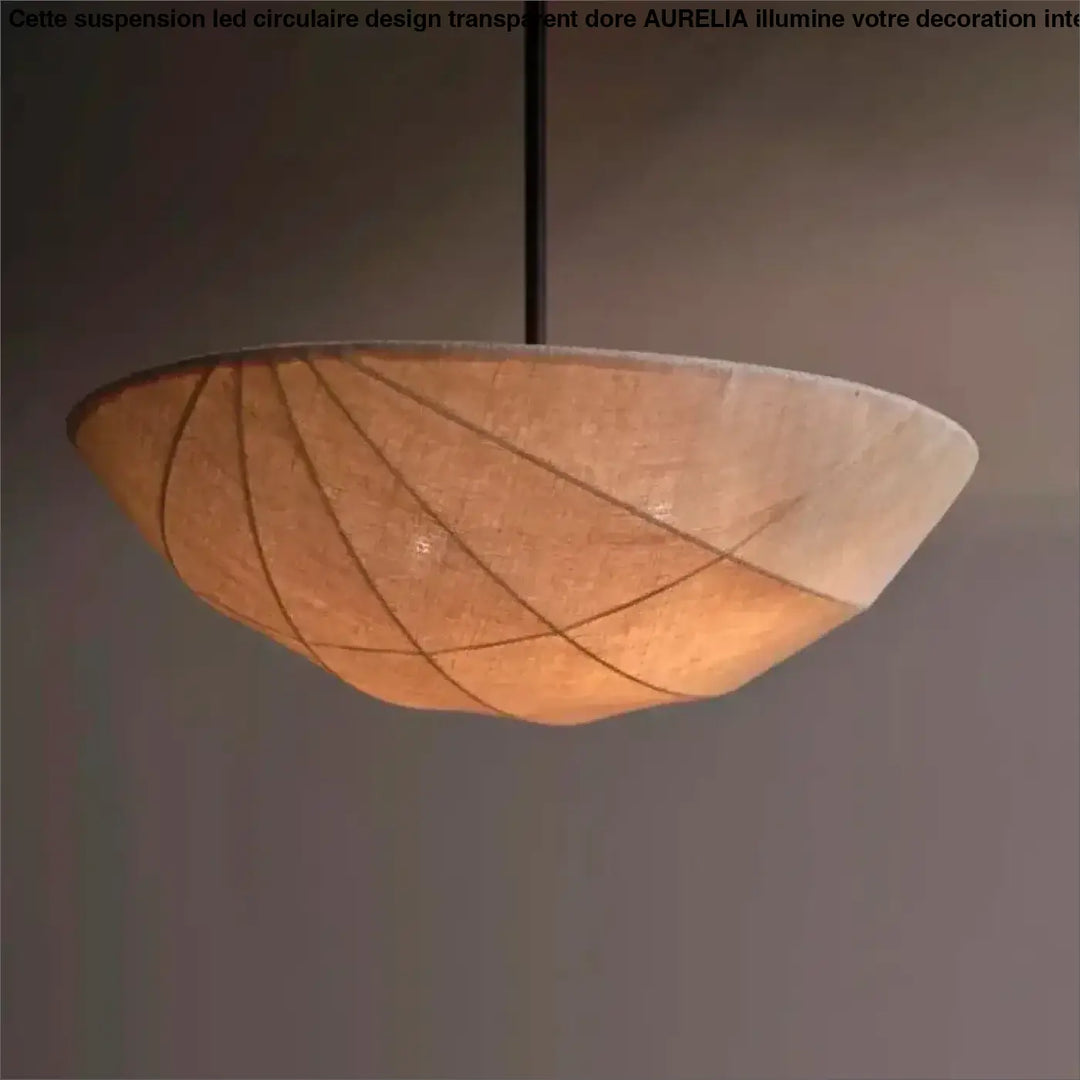 Suspension design sculpté forme feuille moderne